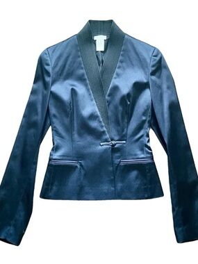 Philosophy di Alberta Ferretti Black Kimono-Tie Jacket & Trousers. Ankle length